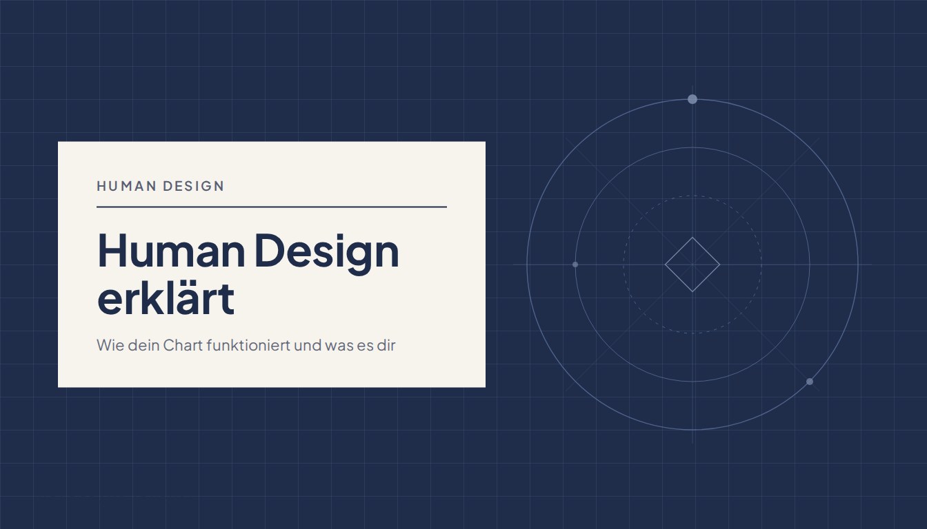 Human Design erklärt: Wie dein Chart funktioniert und was es dir wirklich sagt.